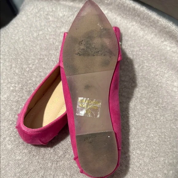 Elegant Pink Embellished Women's Flats - Picture 3 of 5